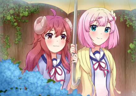 Momo Chiyoda Yuuko Yoshida Anime The Demon Girl Next Door HD Desktop Wallpaper | Background Image