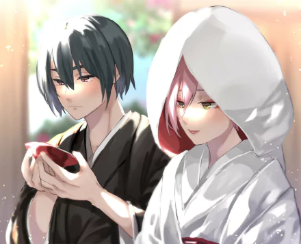 Yonaga Soushirou Tachibana Kisa video game Jack Jeanne HD Desktop Wallpaper | Background Image