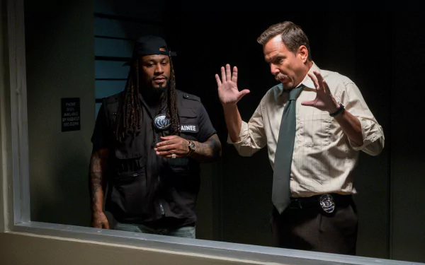 Marshawn Lynch Will Arnett TV Show Murderville HD Desktop Wallpaper | Background Image