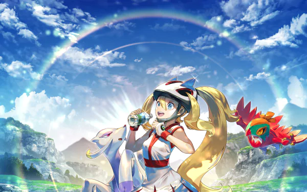 Mienshao (Pokémon) Hawlucha (Pokémon) Korrina (Pokémon) video game Pokémon X and Y HD Desktop Wallpaper | Background Image