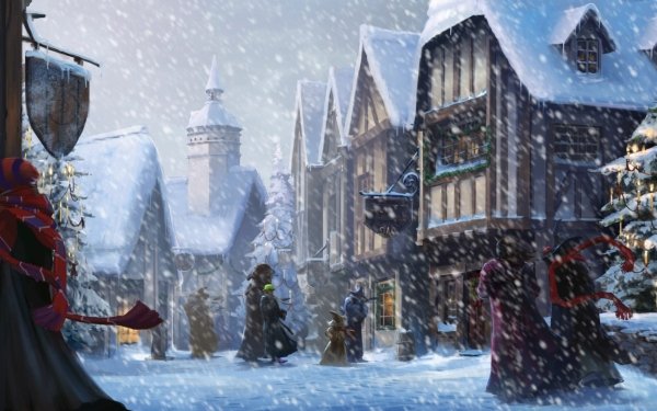 Movie Harry Potter and the Prisoner of Azkaban Harry Potter Christmas Winter HD Wallpaper | Background Image
