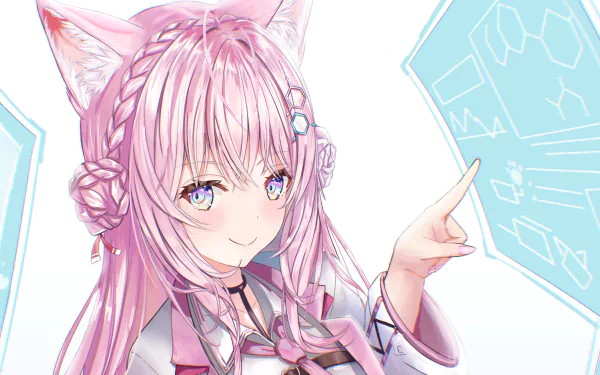 hololive Hakui Koyori Anime Virtual Youtuber HD Desktop Wallpaper | Background Image