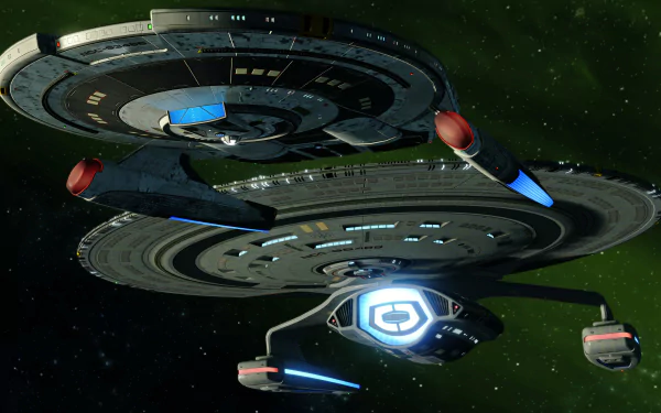  Federation starships on diplomatic mission