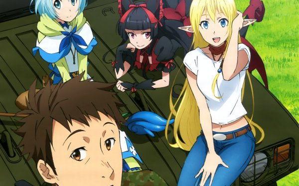 Anime GATE Rory Mercury Yōji Itami Lelei la Lalena Tuka Luna Marceau HD Wallpaper | Background Image