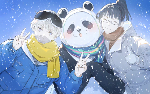Maki Zenin Panda (Jujutsu Kaisen) Toge Inumaki Anime Jujutsu Kaisen HD Desktop Wallpaper | Background Image