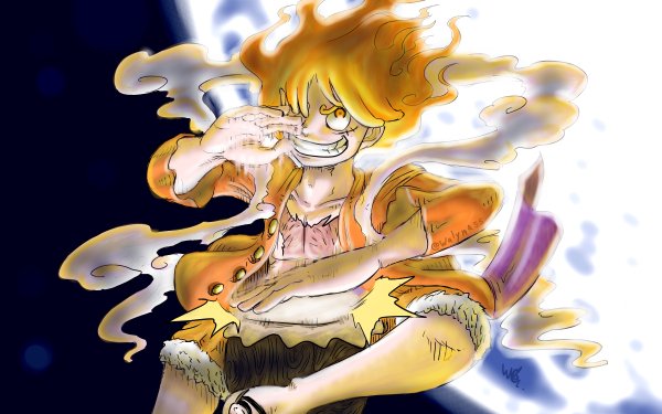 Anime One Piece Monkey D. Luffy Gear 5 HD Wallpaper | Background Image