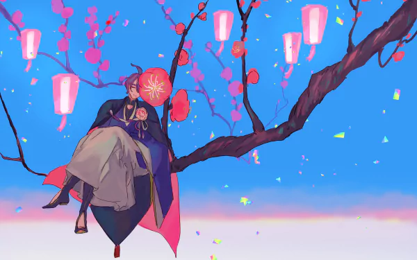 Kasen Kanesada Anime Touken Ranbu HD Desktop Wallpaper | Background Image