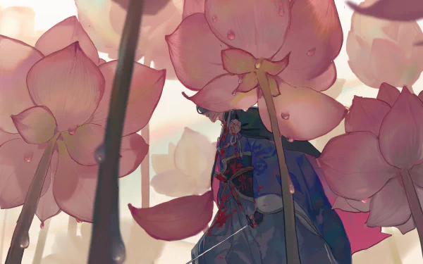 Kasen Kanesada Anime Touken Ranbu HD Desktop Wallpaper | Background Image