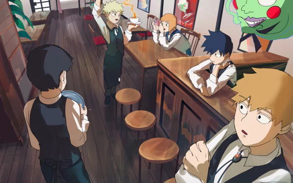 Arataka Reigen Ichi Mezato Shigeo Kageyama Ritsu Kageyama Teruki Hanazawa Anime Mob Psycho 100 HD Desktop Wallpaper | Background Image