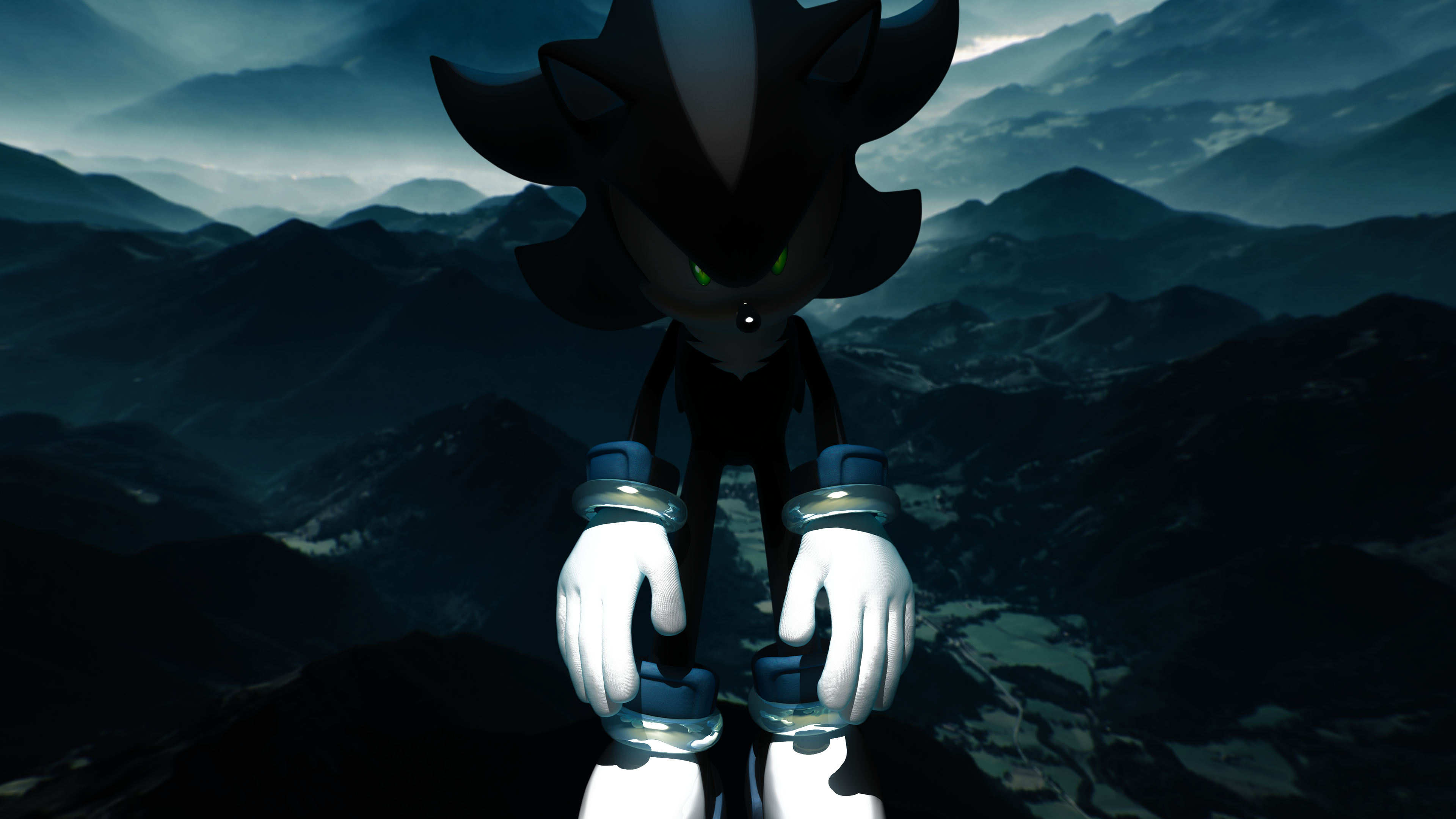 dark silver the hedgehog wallpaper