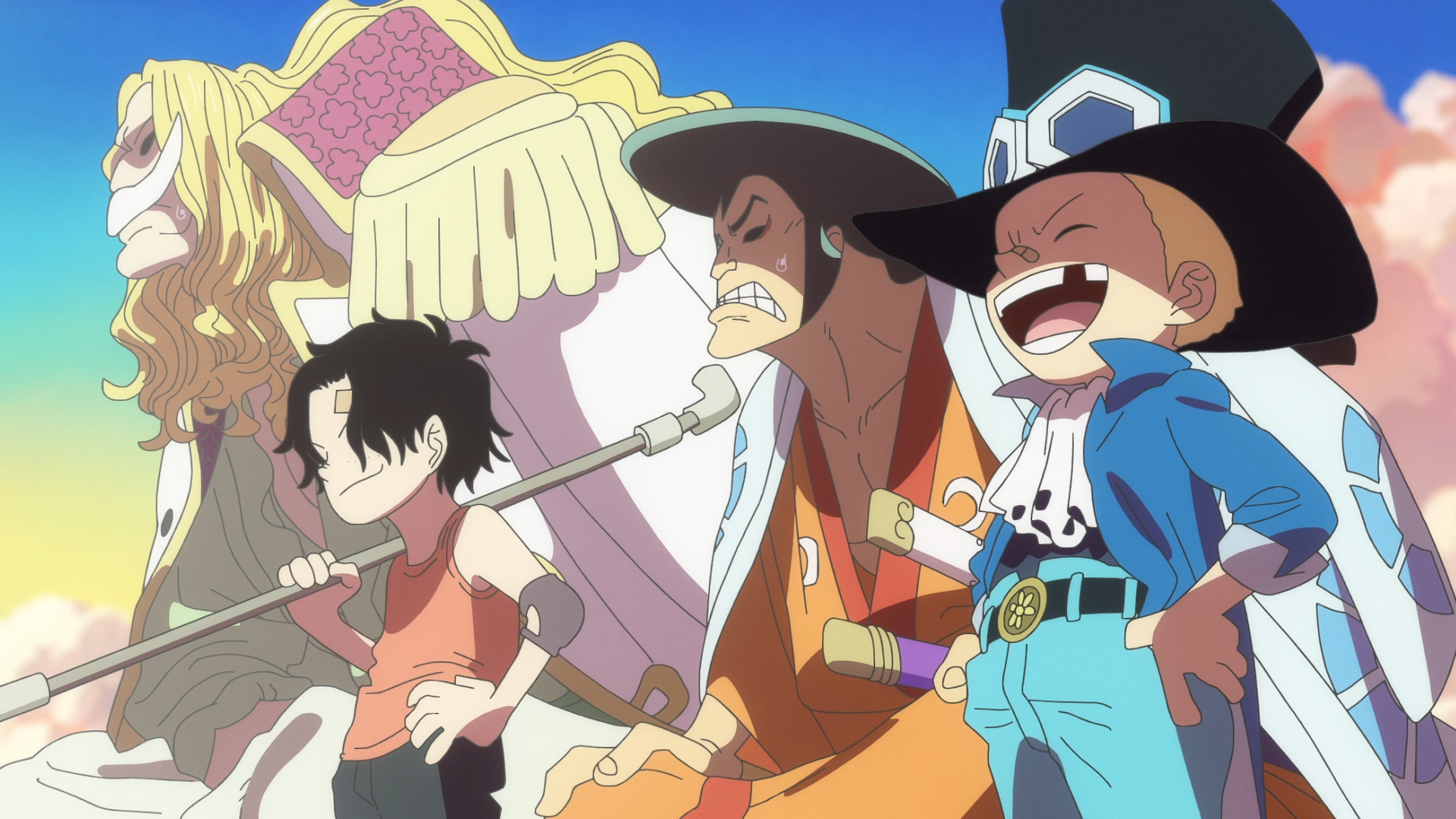 Again - I converted these screenshots to 4k from episode 1015 for those who  want a new wallpaper or anything else <3 (Link for download in comment) : r/ OnePiece