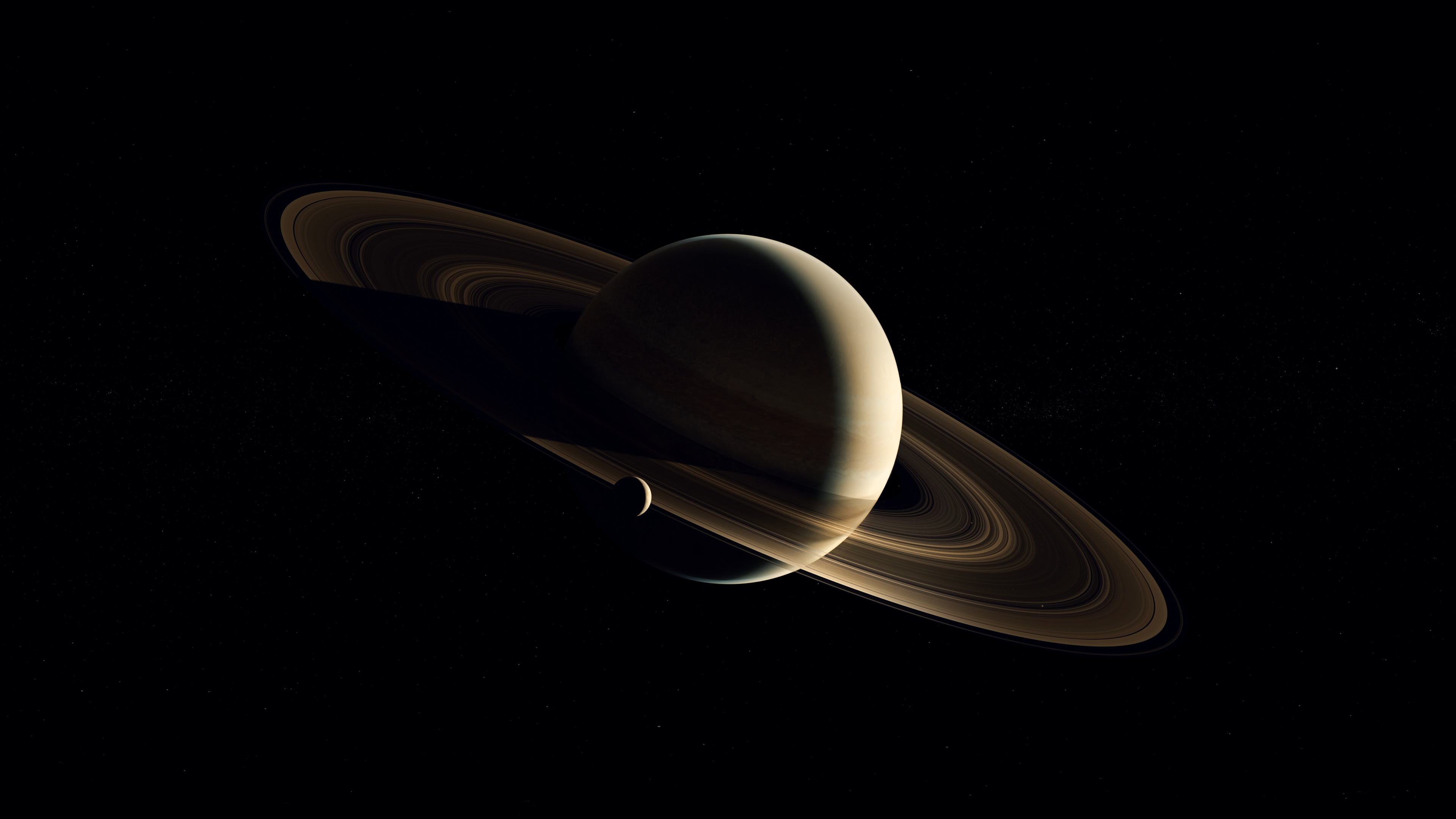 Sci Fi Saturn 4k Ultra HD Wallpaper