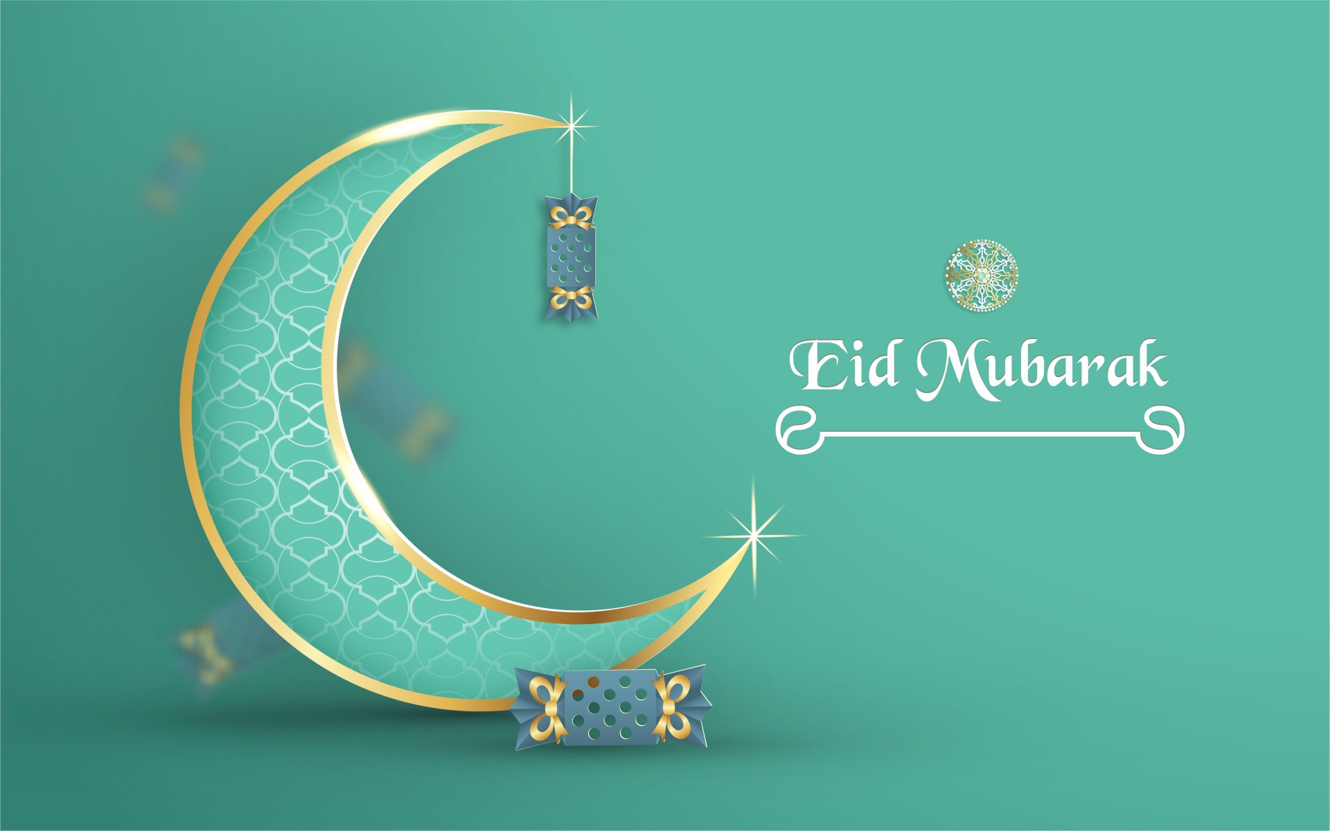 Download Religious Eid Mubarak 4k Ultra HD Wallpaper