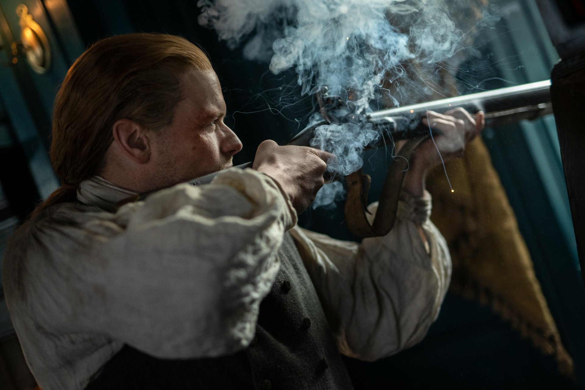 Download Sam Heughan Jamie Fraser TV Show Outlander HD Wallpaper