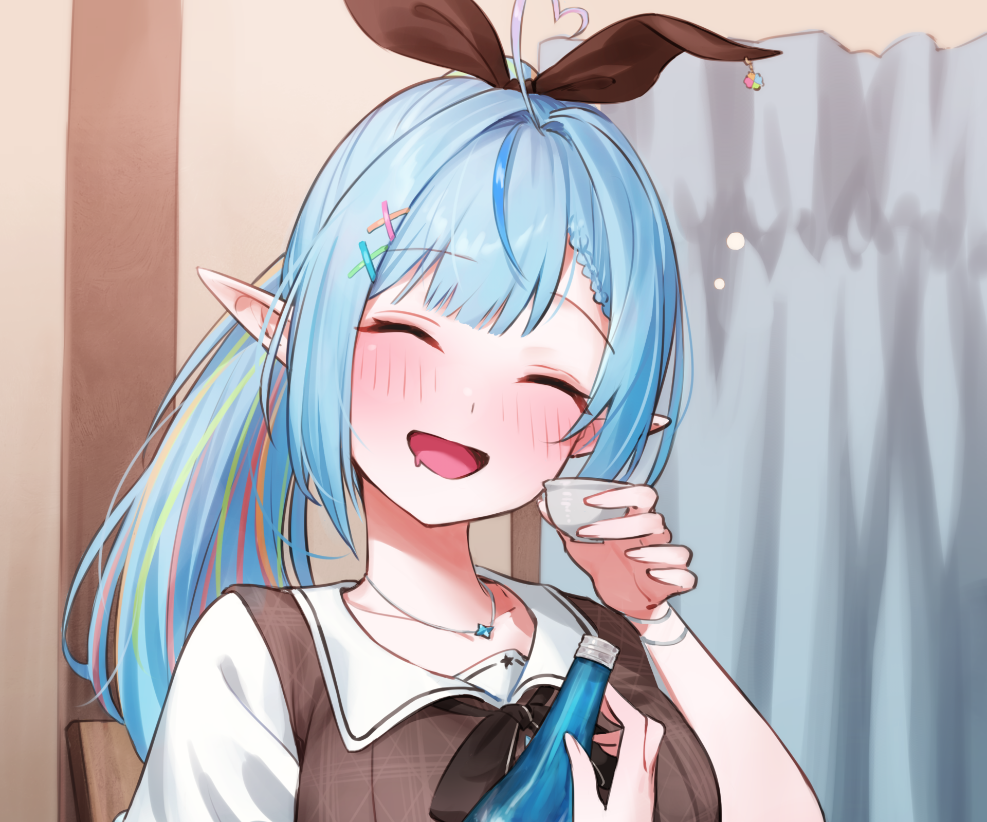 Download Hololive Yukihana Lamy Anime Virtual Youtuber HD Wallpaper