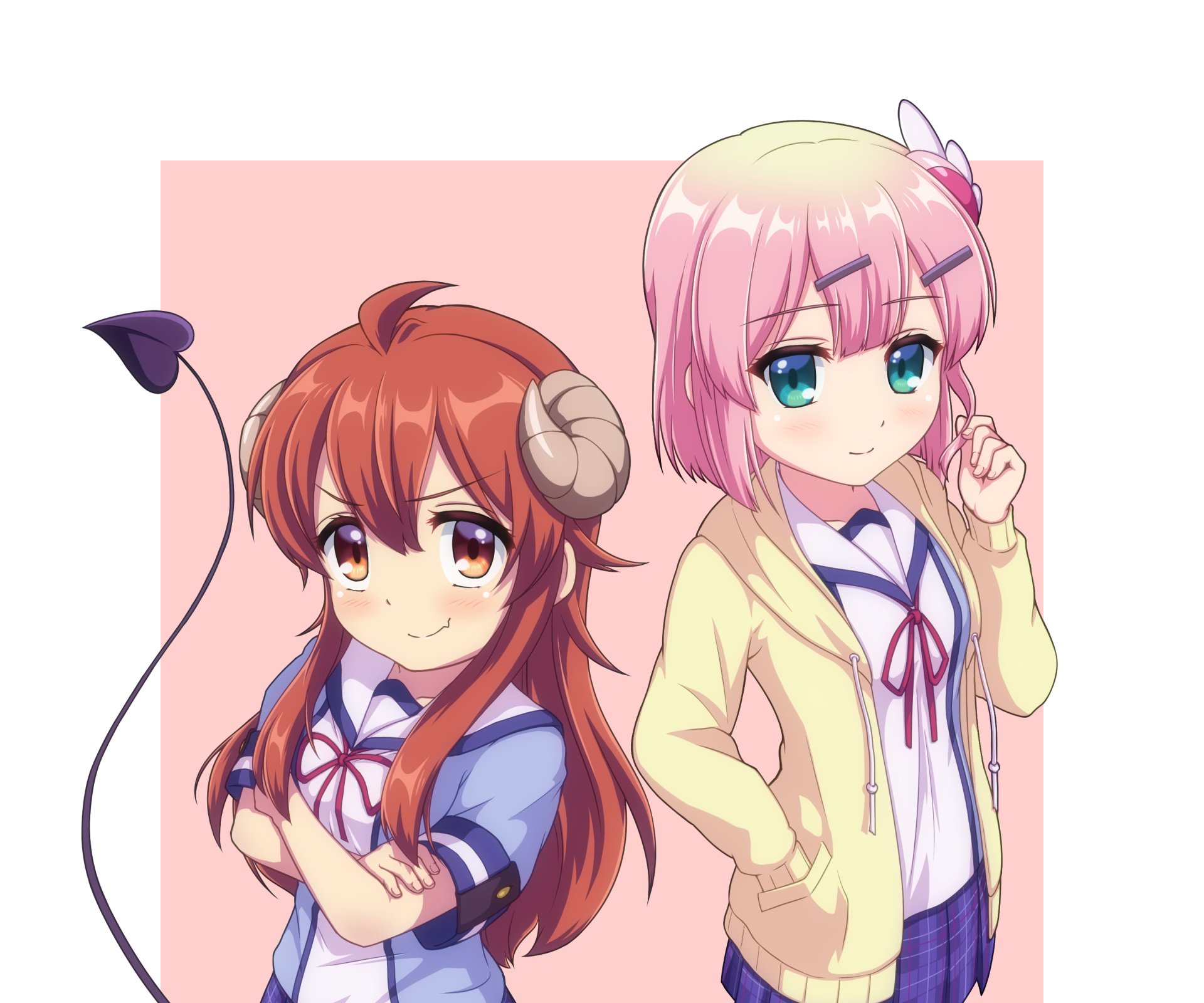 Download Momo Chiyoda Yuuko Yoshida Anime The Demon Girl Next Door HD Wallpaper