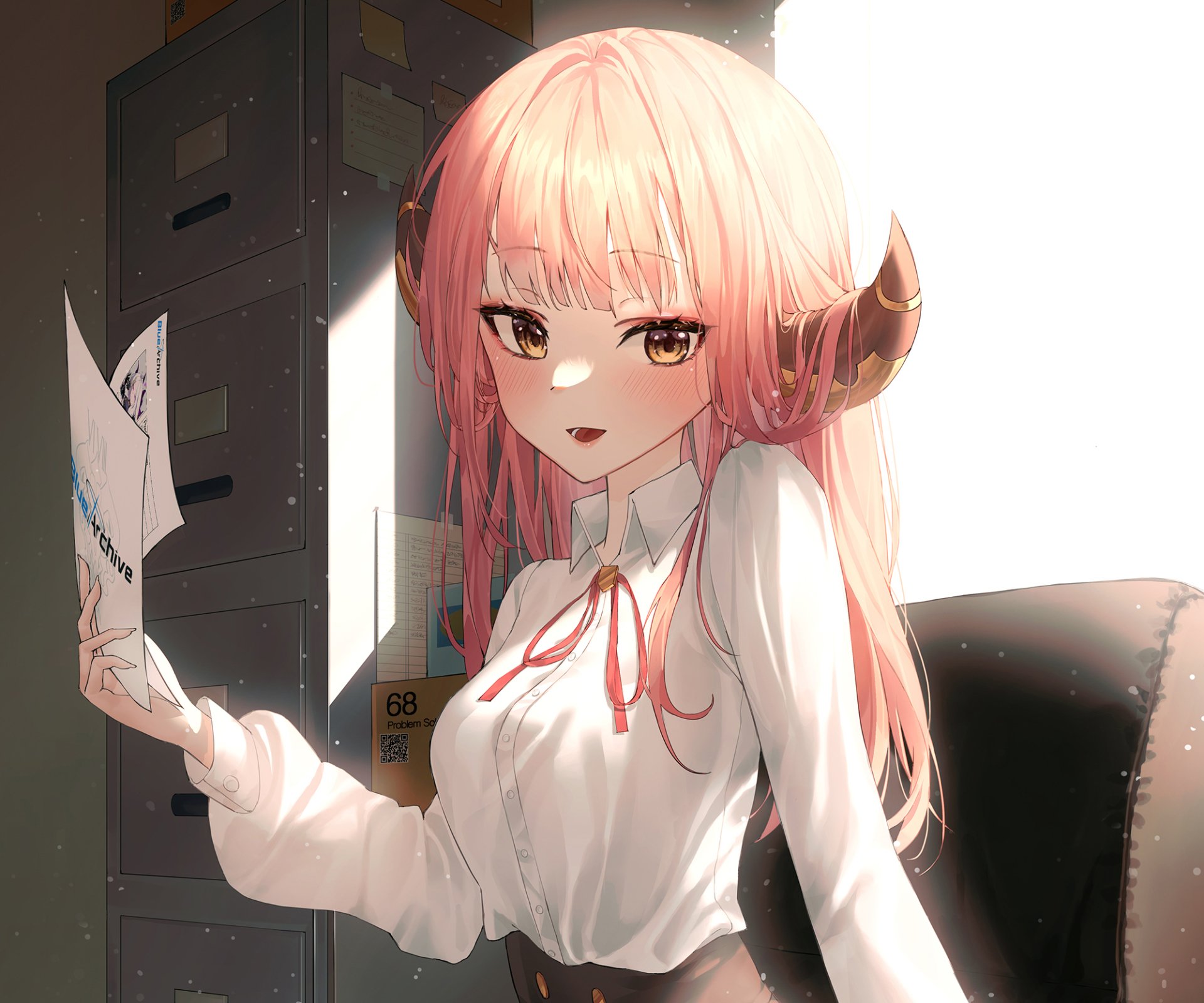 Download Rikuhachima Aru Video Game Blue Archive HD Wallpaper