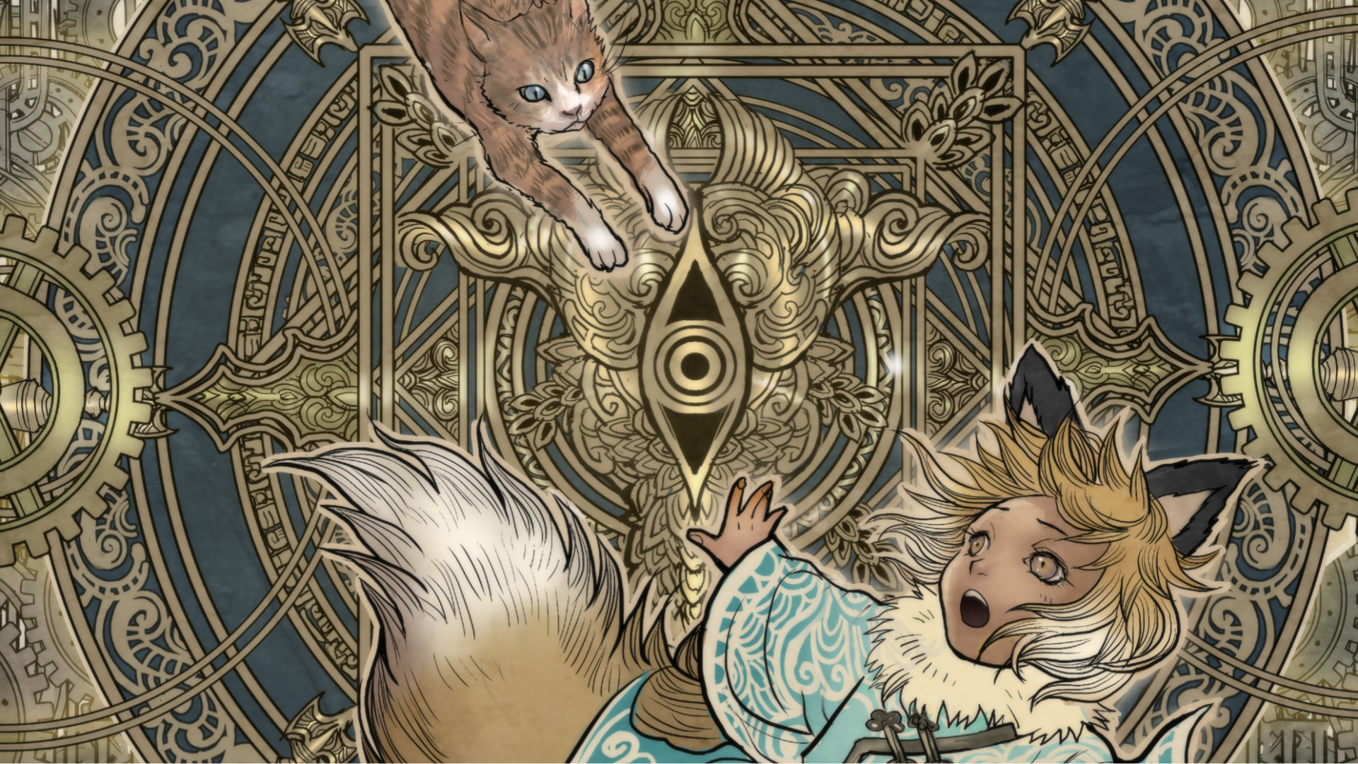 Download Cat Fox Girl Comic Monstress HD Wallpaper