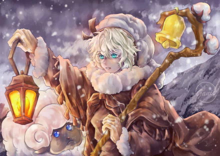 Cotton Cookie (Cookie Run) video game COOKIE RUN: KINGDOM HD Desktop Wallpaper | Background Image