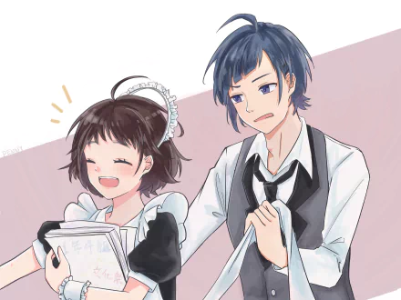 Yujiro Someya Hiyori Suzumi Anime To Become a Real Heroine! The Unpopular Girl and the Secret Task HD Desktop Wallpaper | Background Image