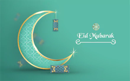 religious Eid Mubarak HD Desktop Wallpaper | Background Image