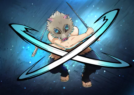 Inosuke Hashibira Anime Demon Slayer: Kimetsu no Yaiba HD Desktop Wallpaper | Background Image