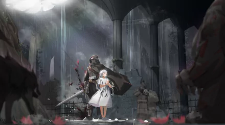 Umbral Knight Lily (Ender Lilies) video game ENDER LILIES: Quietus of the Knights HD Desktop Wallpaper | Background Image