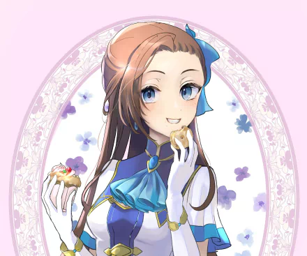  Catarina enjoying a delicious cookie