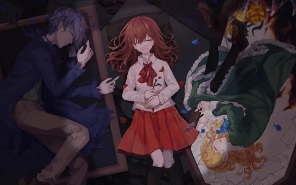 Garry (Ib) Mary (Ib) Ib (Character) video game Ib (2012) HD Desktop Wallpaper | Background Image