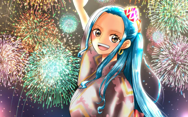fireworks Nefertari Vivi Anime One Piece HD Desktop Wallpaper | Background Image