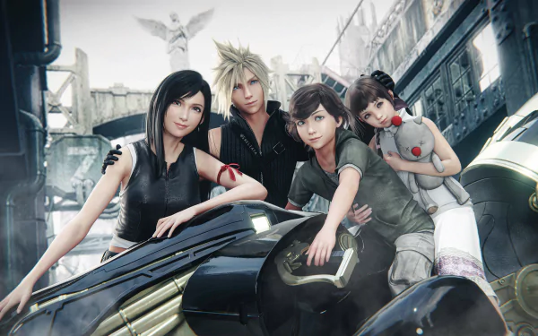 Denzel (Final Fantasy) Tifa Lockhart Marlene Wallace Cloud Strife video game Final Fantasy VII Remake HD Desktop Wallpaper | Background Image