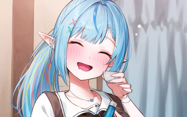 hololive Yukihana Lamy Anime Virtual Youtuber HD Desktop Wallpaper | Background Image