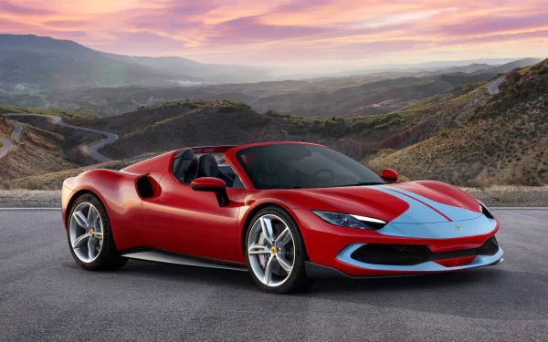 vehicle Ferrari 296 GTS HD Desktop Wallpaper | Background Image