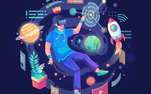 technology Metaverse HD Desktop Wallpaper | Background Image