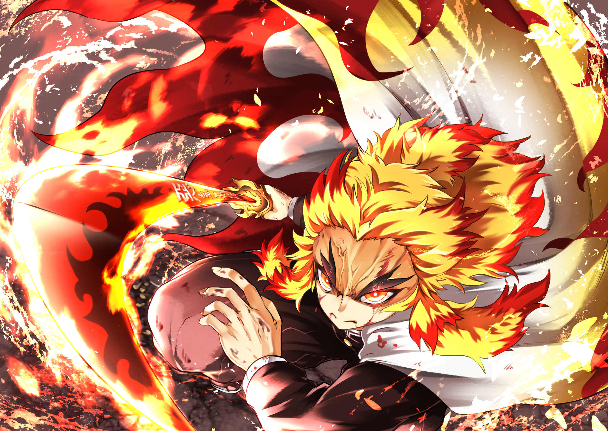 Download Kyojuro Rengoku Anime Demon Slayer: Kimetsu No Yaiba HD Wallpaper  by ヒーロー