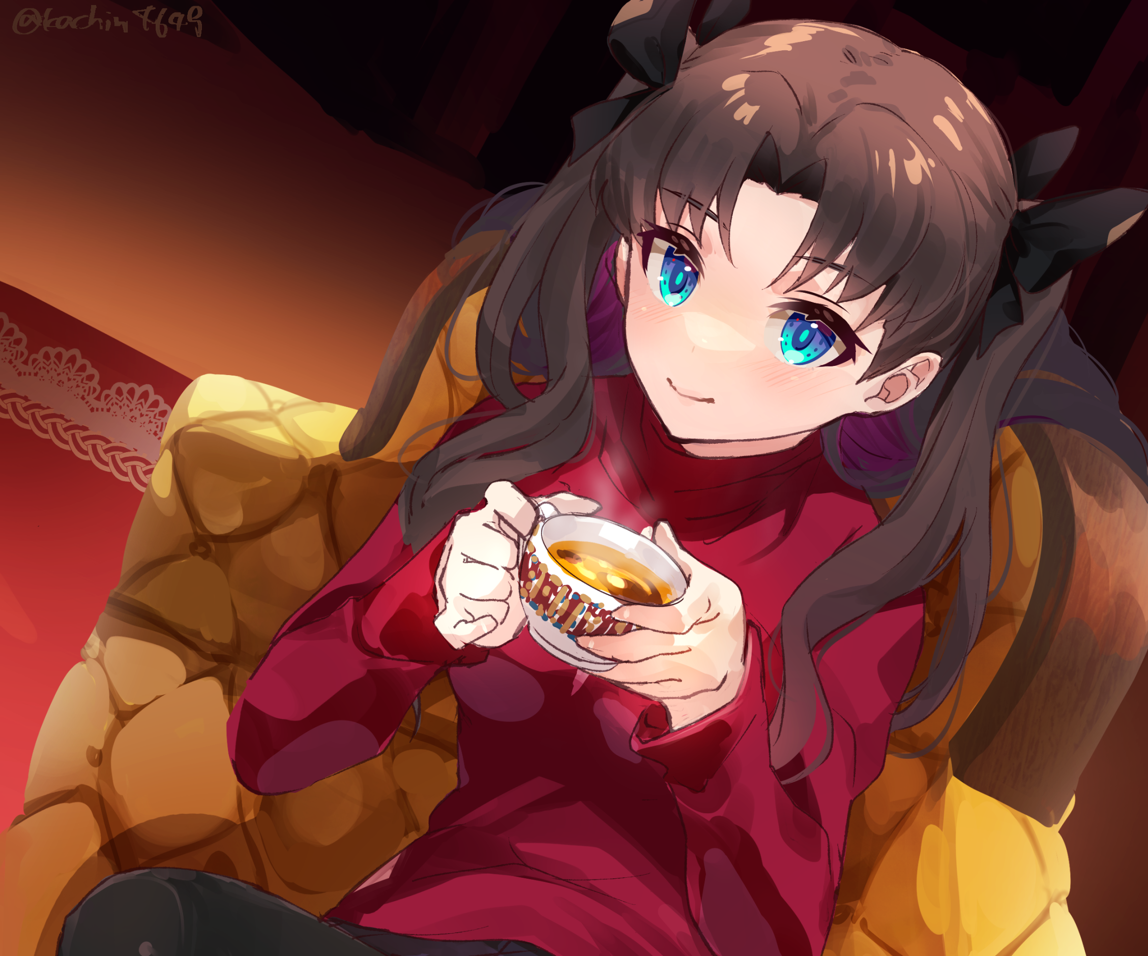 Download Rin Tohsaka Anime Fate/Stay Night HD Wallpaper