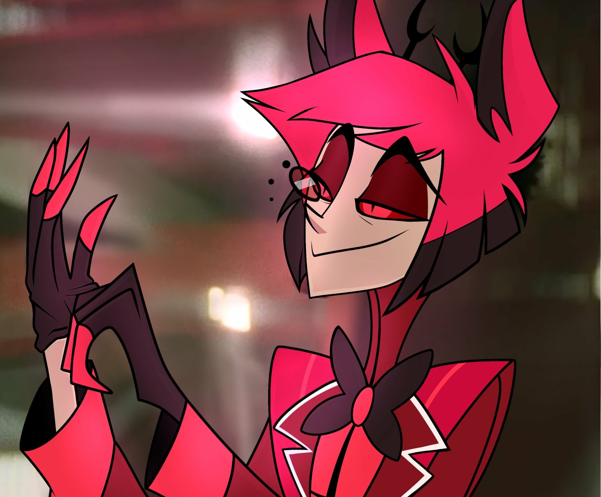 Download Alastor (Hazbin Hotel) TV Show Hazbin Hotel HD Wallpaper