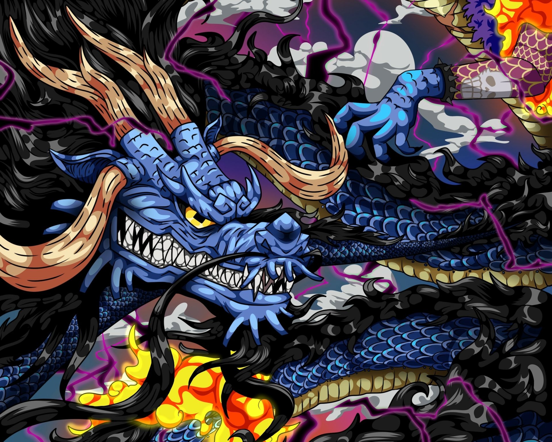 Download Kaido (One Piece) Anime One Piece HD Wallpaper by Bijih Wijen