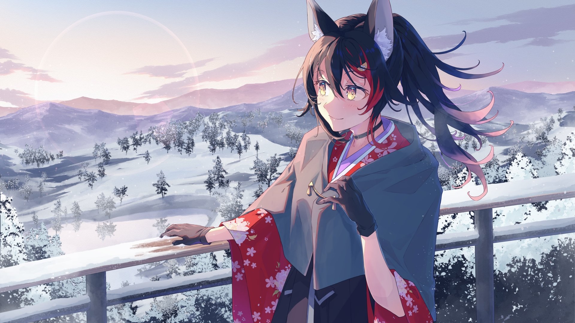 Download Hololive Ookami Mio Anime Virtual Youtuber 4k Ultra HD Wallpaper