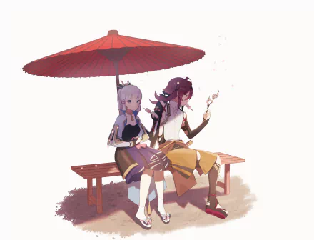 Kamisato Ayaka (Genshin Impact) Shikanoin Heizou video game Genshin Impact HD Desktop Wallpaper | Background Image