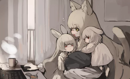 Anime girl anime girl HD Desktop Wallpaper | Background Image