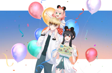 Yor Forger Loid Forger Anya Forger Anime Spy x Family HD Desktop Wallpaper | Background Image