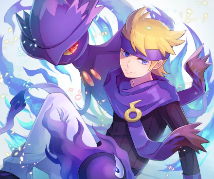 Morty (Pokémon) Mismagius (Pokemon) video game Pokémon: Gold and Silver HD Desktop Wallpaper | Background Image