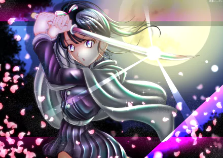 Kanao Tsuyuri Anime Demon Slayer: Kimetsu no Yaiba HD Desktop Wallpaper | Background Image