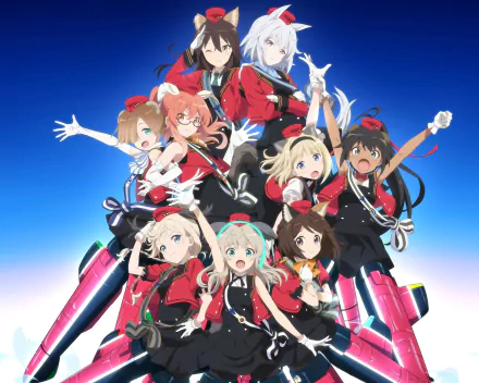 Anime Luminous Witches HD Desktop Wallpaper | Background Image