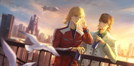 Kotetsu T. Kaburagi Barnaby Brooks Jr. Anime Tiger & Bunny HD Desktop Wallpaper | Background Image