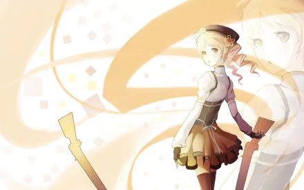Mami Tomoe Mahou Shoujo Madoka☆Mag... Anime Puella Magi Madoka Magica HD Desktop Wallpaper | Background Image
