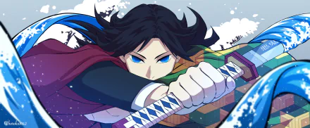 Giyuu Tomioka Anime Demon Slayer: Kimetsu no Yaiba HD Desktop Wallpaper | Background Image