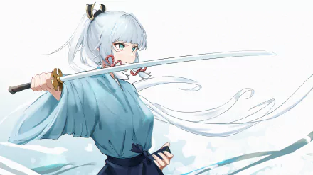 Kamisato Ayaka (Genshin Impact) video game Genshin Impact HD Desktop Wallpaper | Background Image