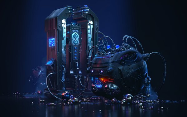 Sci Fi Machine Futuristic HD Wallpaper | Background Image